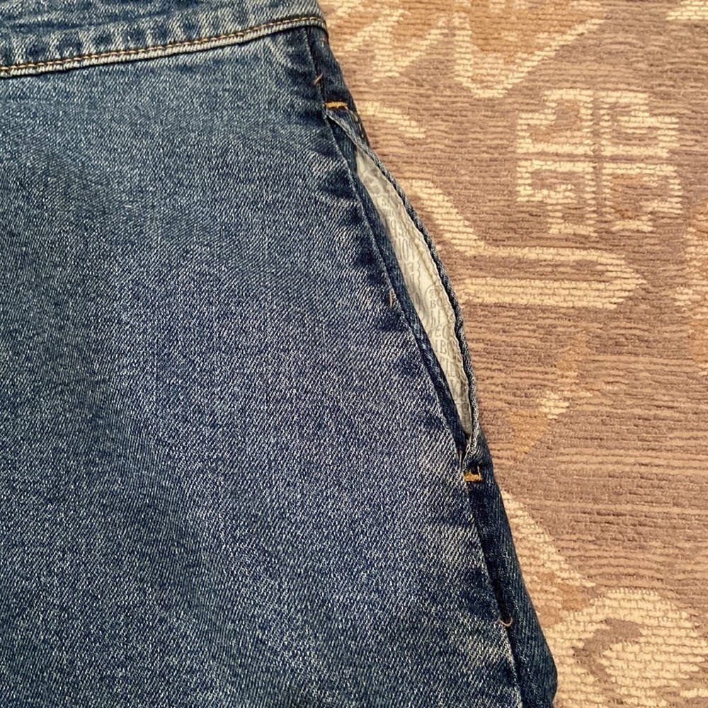 Denim Mini Pinafore - Medium Wash
Patchwork NWT N… - image 8